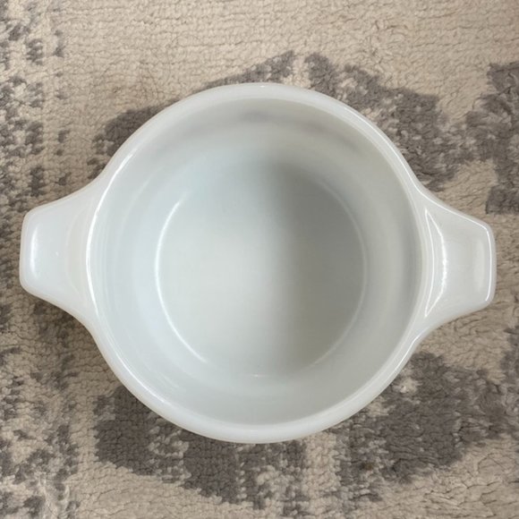 Vintage Dynaware Pyr O Rey Mini Casserole White and Brown Floral Dish - Picture 4 of 7